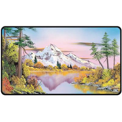 PLAYMAT Stitched Bob Ross Mighty Mountain Lake