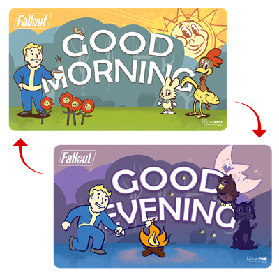 PLAYMAT Fallout Vault Boy God morgen/kveld