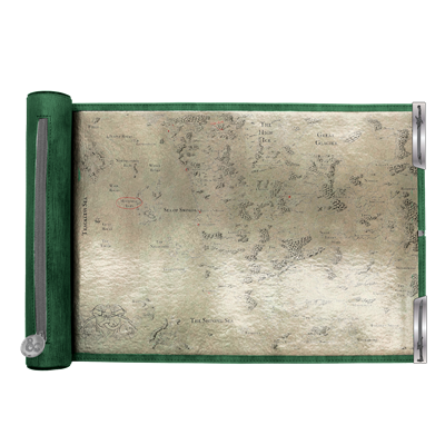 D & D Premium Dice Scroll Map Driztzt