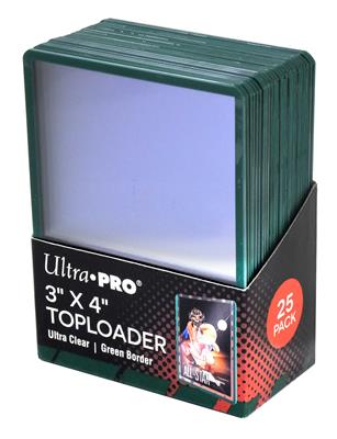 Toploaders 3x4 Green Border (25ct)