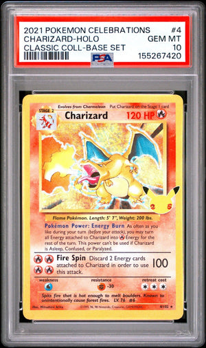 PSA 10 Charizard Celebrations Gem Mint