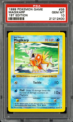 PSA 10 Magikarp 1999 1st Edition Gem Mint