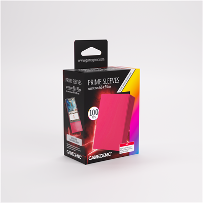 FUNDAS Pack Prime Rojo 66x91mm (100)