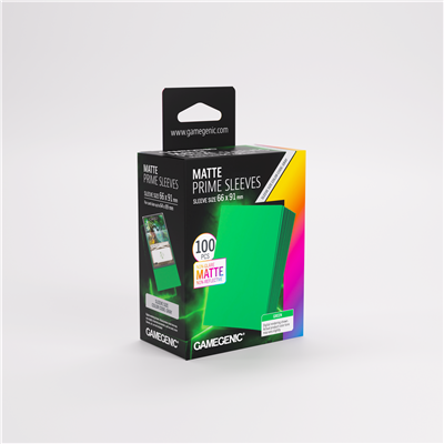 Pack PROTECTION Mat Prime Vert 66x91mm (100)