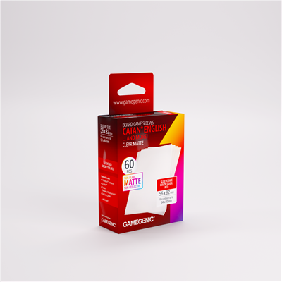MANICHE Matte Gioco da Tavolo - Rosso 56x82mm (50)