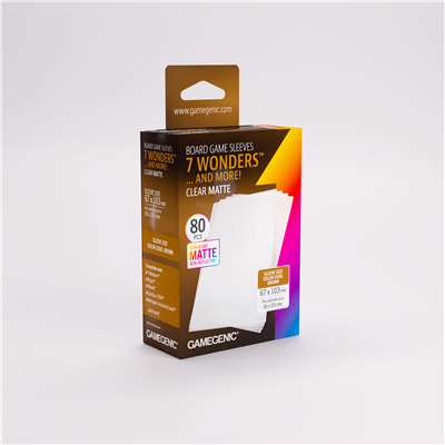 SLEEVES Matte Board Game - Brown 67x103 (80)