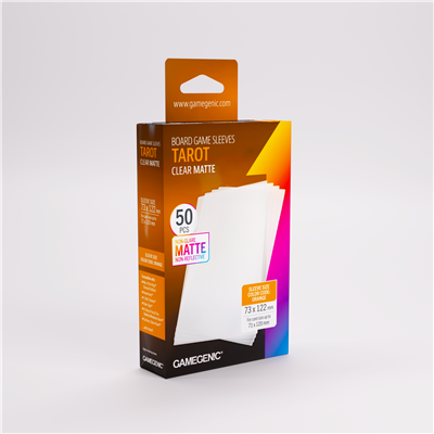 SLEEVES Mattes Brettspiel – Orange 73 x 122 mm (50)