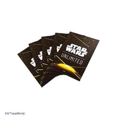 Star Wars Unlimited Art Sleeves Card Back Yellow