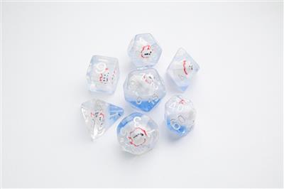 DICE Umarmter Eisbär RPG-Würfelset 7-teilig
