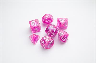 Terning Candy-lignende serie Rasberry RPG DICE SET 7PCS