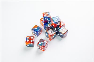 DICE Galaxy Series Mars- D6 Dobbelstenenset 12st