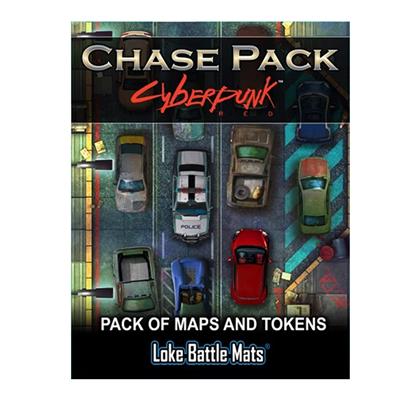 Chase -Pack Cyberpunk -Karten- und Token