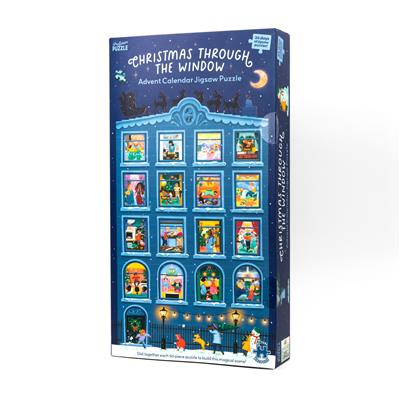 Natale attraverso la finestra Calendario dell'Avvento puzzle