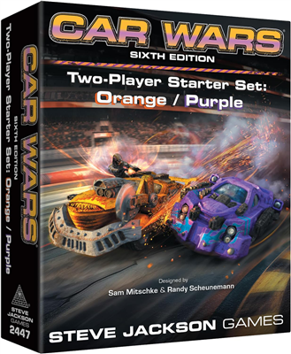 Car Wars 2-spiller startsett oransje/lilla