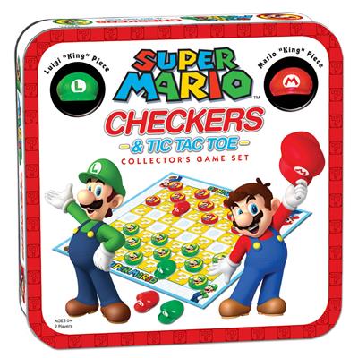 Süper Mario Combo Dama/Tic Tac Toe