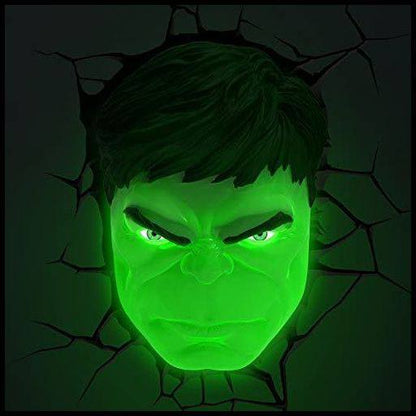 Marvel 3D LED Light Hulk Face 3D