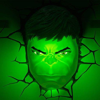 Marvel 3D LED Light Hulk Face 3D