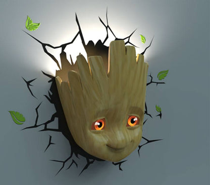 Marvel 3D LED Light Baby Groot Face 3D