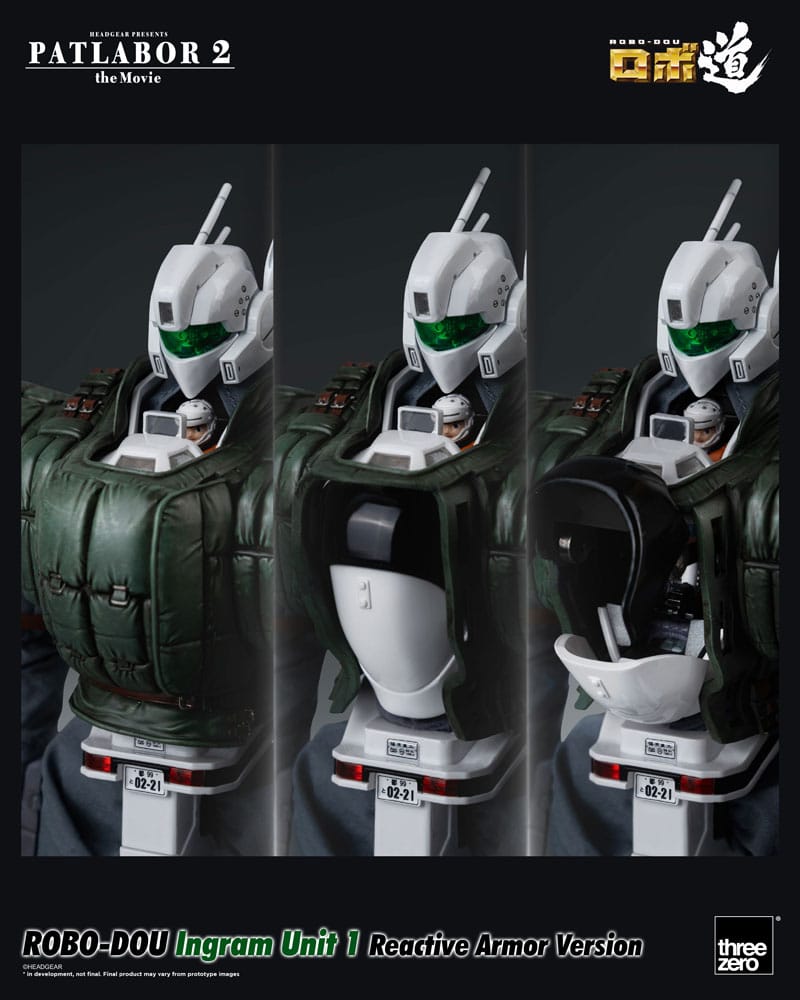 Patlabor 2: de film Robo-Dou-actie Figuur Ingram Unit 1 Reactive Armor versie 23 cm