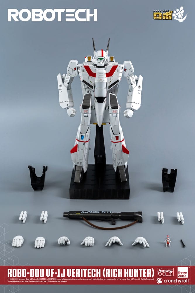 Robotech aksiyon figürü Robo-Dou VF-1J Veritech (Rick Hunter) 20 cm