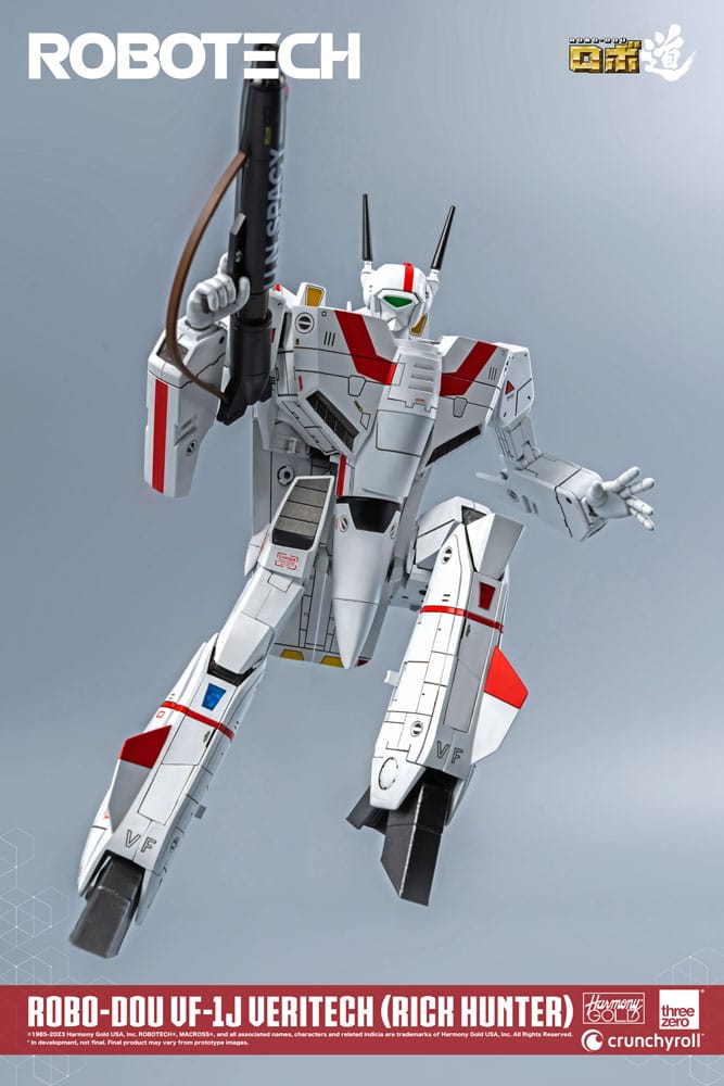 Robotech aksiyon figürü Robo-Dou VF-1J Veritech (Rick Hunter) 20 cm