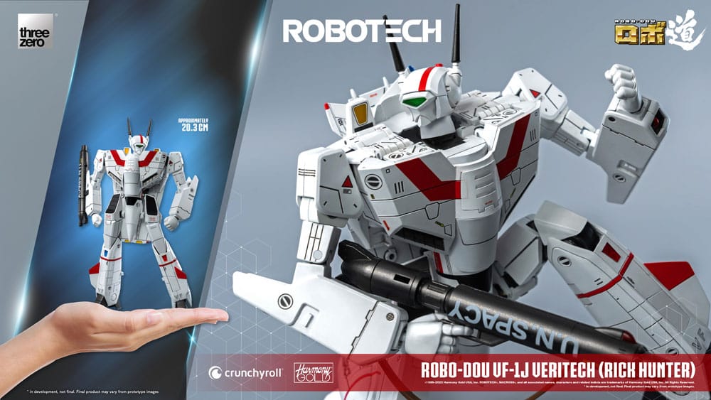 Robotech aksiyon figürü Robo-Dou VF-1J Veritech (Rick Hunter) 20 cm