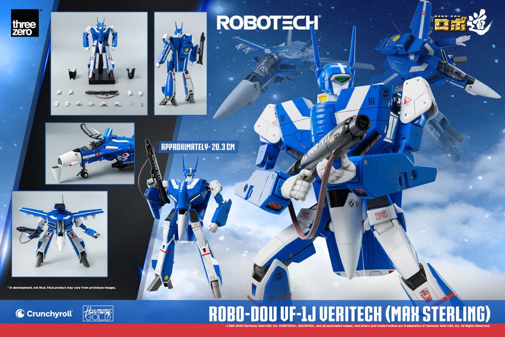 Robotech-actiefiguur ROBO-DOU VF-1J Veritech (Max Sterling) 20 cm