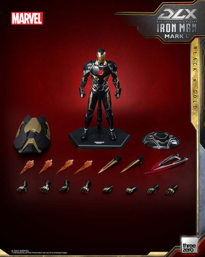 Infinity Saga DLX Action Figure 1/12 Iron Man Mark 50 (Black X Gold) 17 cm