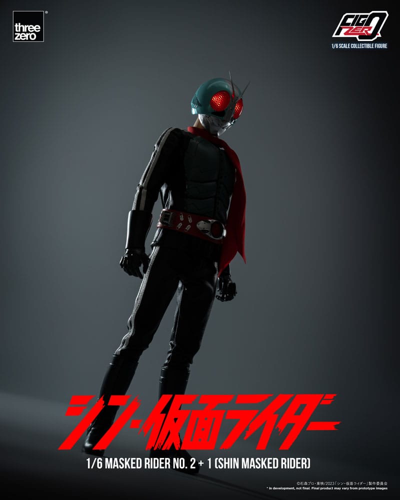 Kamen jahač Figzero Akcija Slika 1/6 Maskirani jahač br.2+1 (Shin Masked Rider) 32 cm