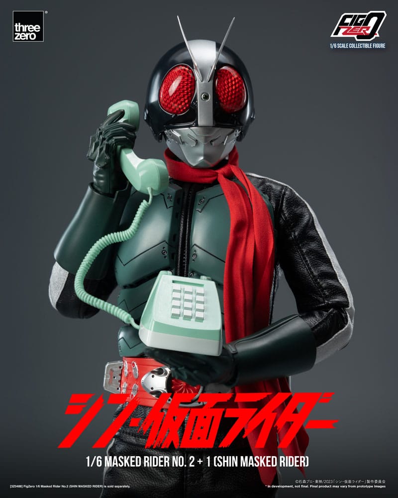 Kamen jahač Figzero Akcija Slika 1/6 Maskirani jahač br.2+1 (Shin Masked Rider) 32 cm