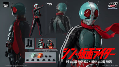 Kamen jahač Figzero Akcija Slika 1/6 Maskirani jahač br.2+1 (Shin Masked Rider) 32 cm