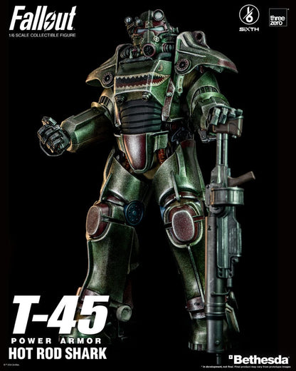 Fallout FigZero Action Figure 1/6 T-45 Hot Rod Shark Power Armor 37 cm