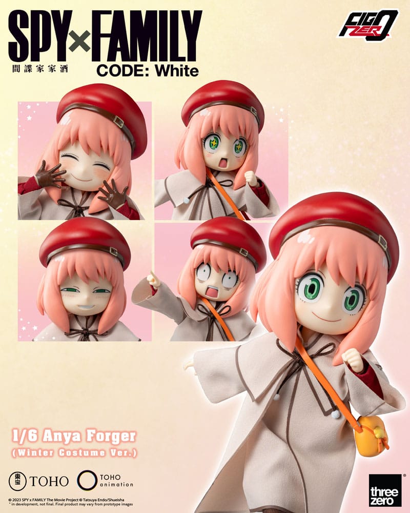 SPY X OBITELJI KOD: Bijela Figzero Action Slika 1/6 Anya Forger Zimski kostim ver. 17 cm