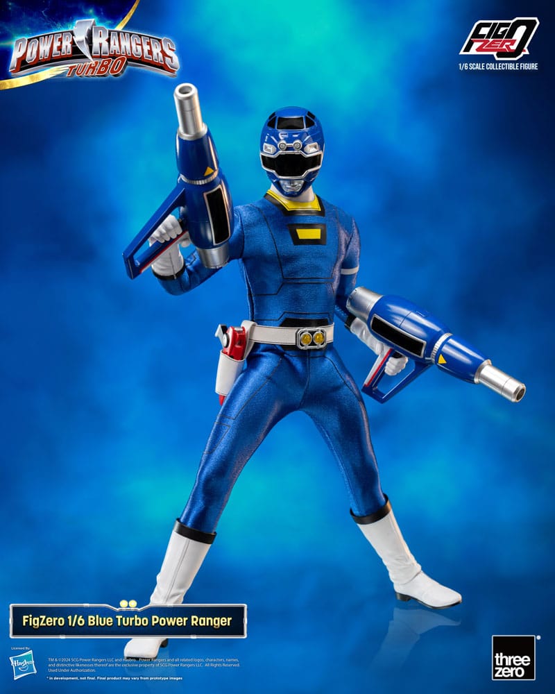 Power Rangers Turbo FigZero Actie Afbeelding 1/6 Blue Turbo Power Ranger 30 cm