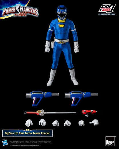 Power Rangers Turbo FigZero Actie Afbeelding 1/6 Blue Turbo Power Ranger 30 cm