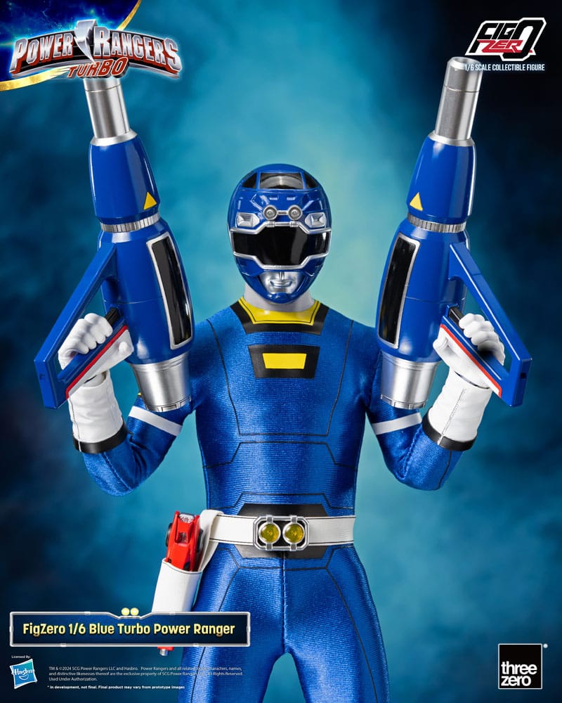 Power Rangers Turbo Figzero Acción Figura 1/6 Turbo Blue Turbo Power Ranger 30 cm