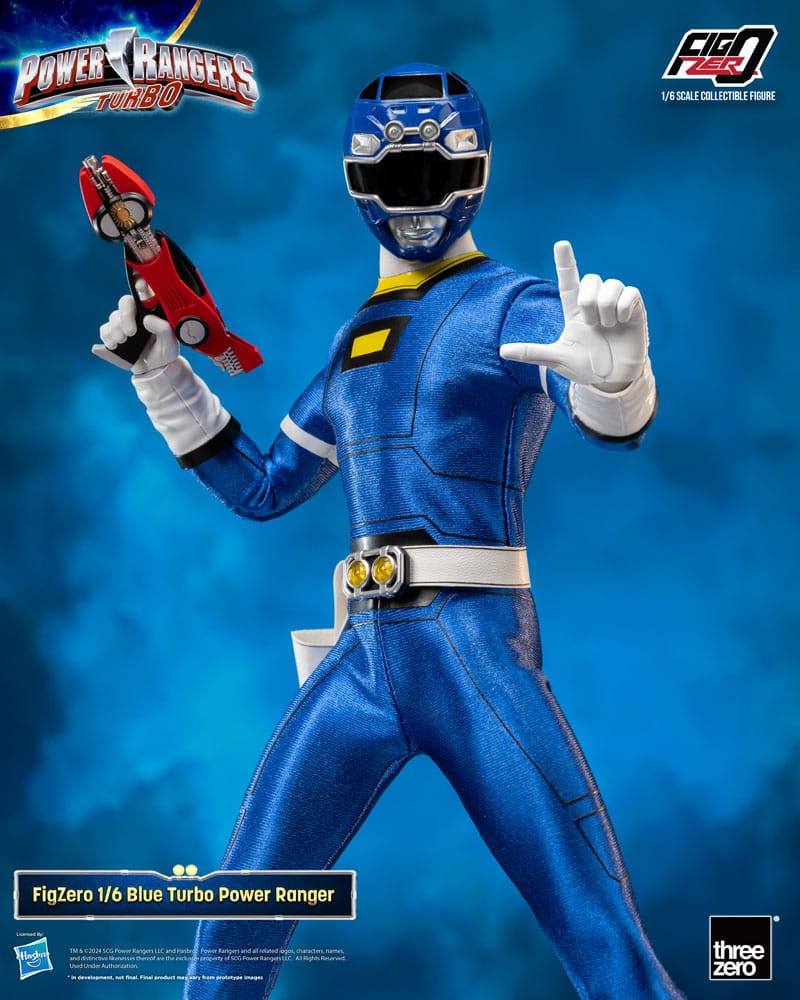 Power Rangers Turbo Figzero Acción Figura 1/6 Turbo Blue Turbo Power Ranger 30 cm