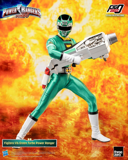 Power Rangers Turbo FigZero Actie Afbeelding 1/6 Green Turbo Power Ranger 30 cm