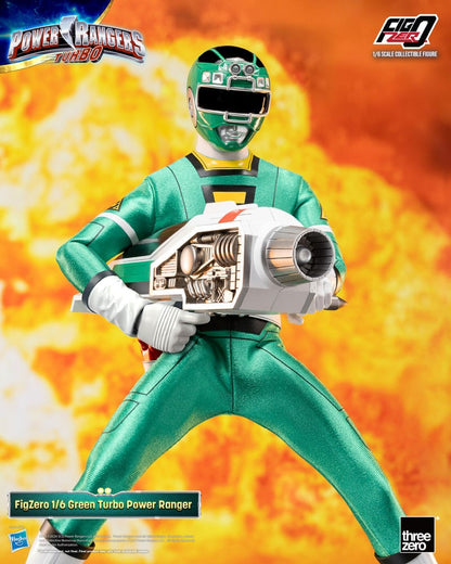 Power Rangers Turbo FigZero Actie Afbeelding 1/6 Green Turbo Power Ranger 30 cm