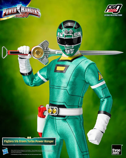 Power Rangers Turbo FigZero Actie Afbeelding 1/6 Green Turbo Power Ranger 30 cm