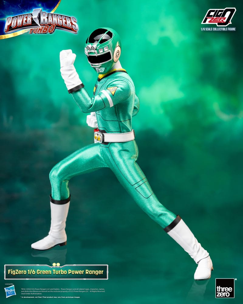Power Rangers Turbo FigZero Actie Afbeelding 1/6 Green Turbo Power Ranger 30 cm