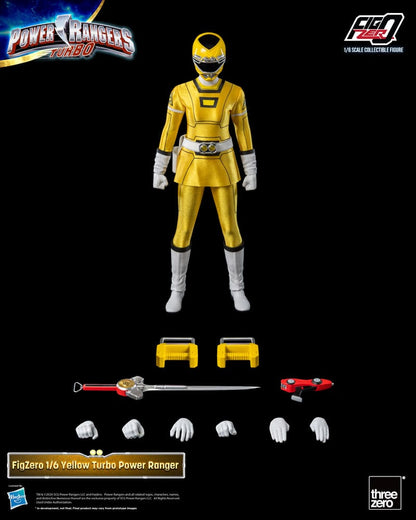 Power Rangers Turbo Figzero Action Bild 1/6 Gul Turbo Power Ranger 30 cm