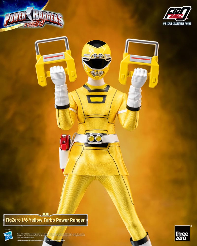 Power Rangers Turbo Figzero Action Bild 1/6 Gul Turbo Power Ranger 30 cm