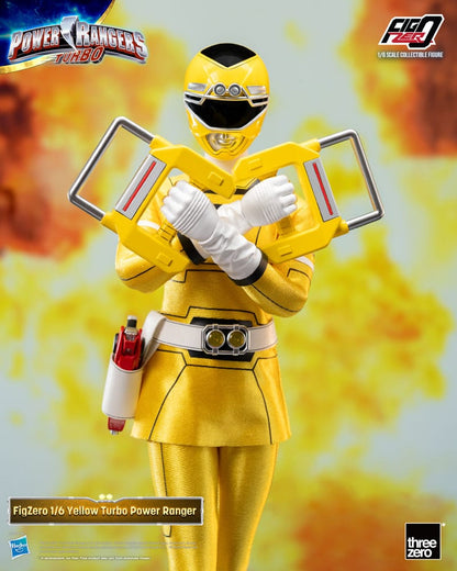 Power Rangers Turbo Figzero Action Bild 1/6 Gul Turbo Power Ranger 30 cm