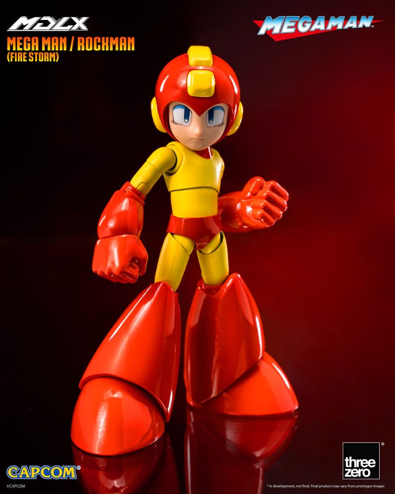 Mega Man MDLX Aksiyon Figürü Mega Man / Rockman (Ateş Fırtınası) 10 cm