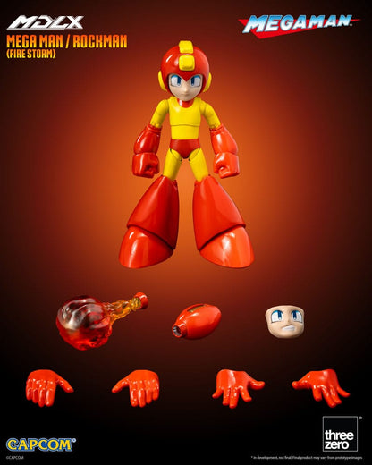 Mega Man MDLX Aksiyon Figürü Mega Man / Rockman (Ateş Fırtınası) 10 cm