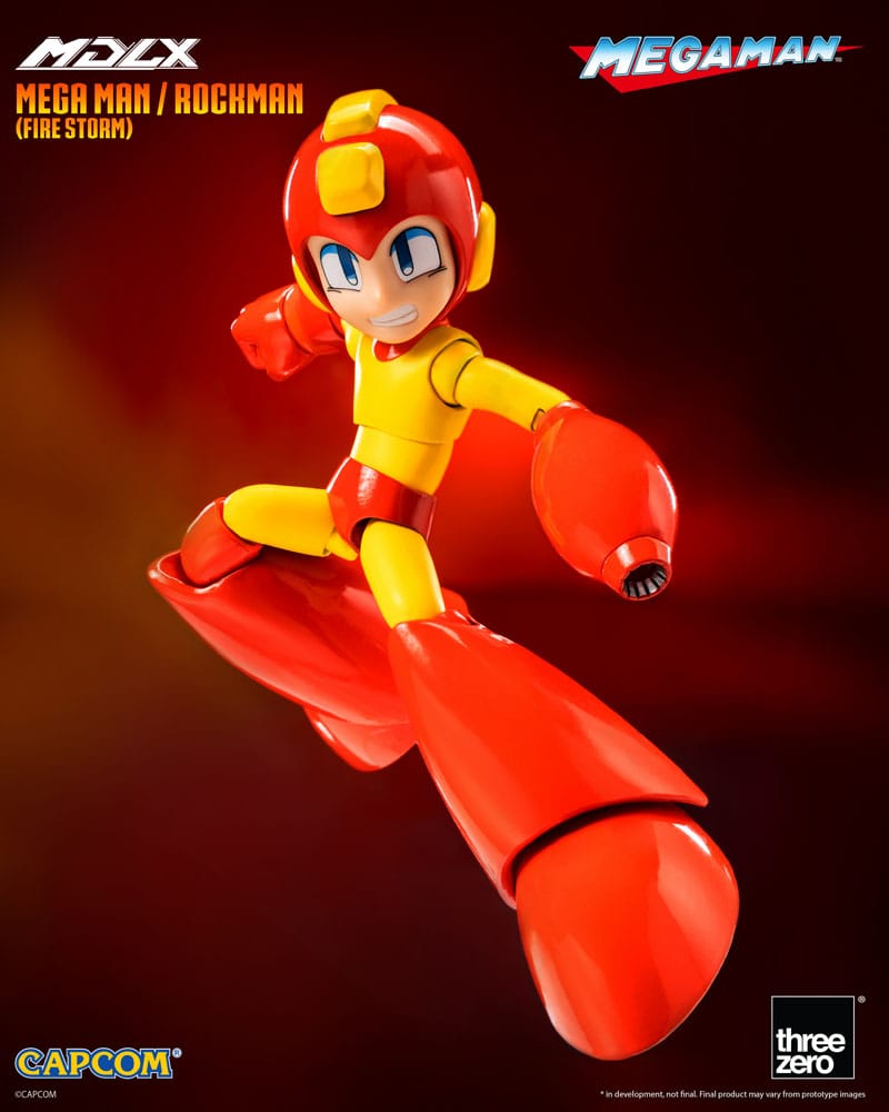 Mega Man MDLX Aksiyon Figürü Mega Man / Rockman (Ateş Fırtınası) 10 cm