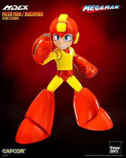 Mega Man MDLX Aksiyon Figürü Mega Man / Rockman (Ateş Fırtınası) 10 cm