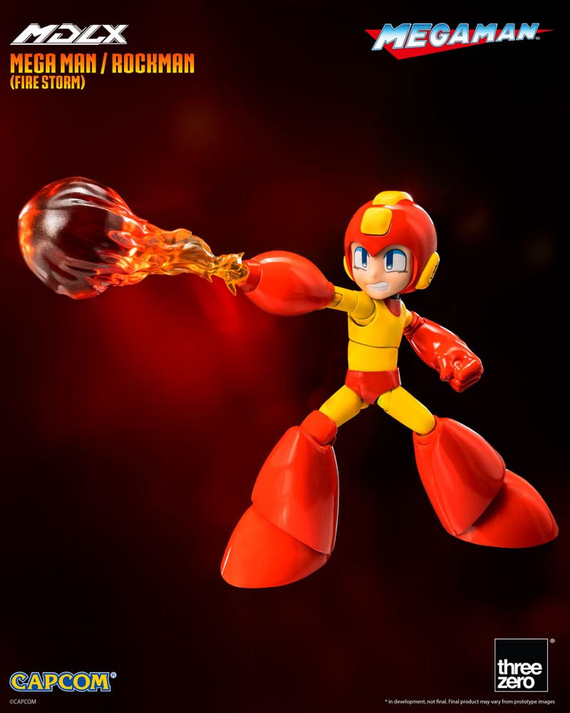 Mega Man MDLX Aksiyon Figürü Mega Man / Rockman (Ateş Fırtınası) 10 cm