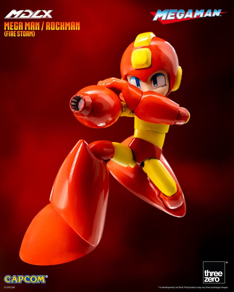 Mega Man MDLX Aksiyon Figürü Mega Man / Rockman (Ateş Fırtınası) 10 cm